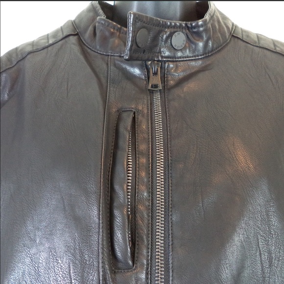 indigo star leather jacket